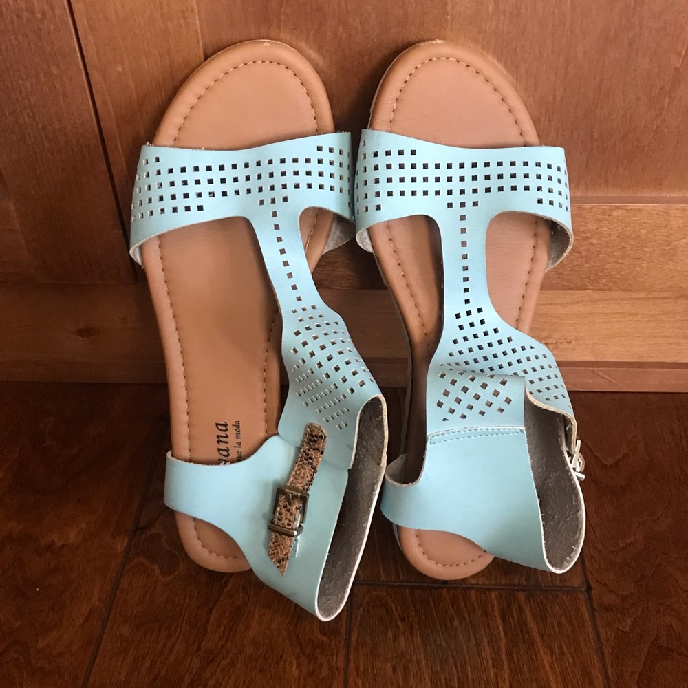 Elegant Light Blue Sandals for Women